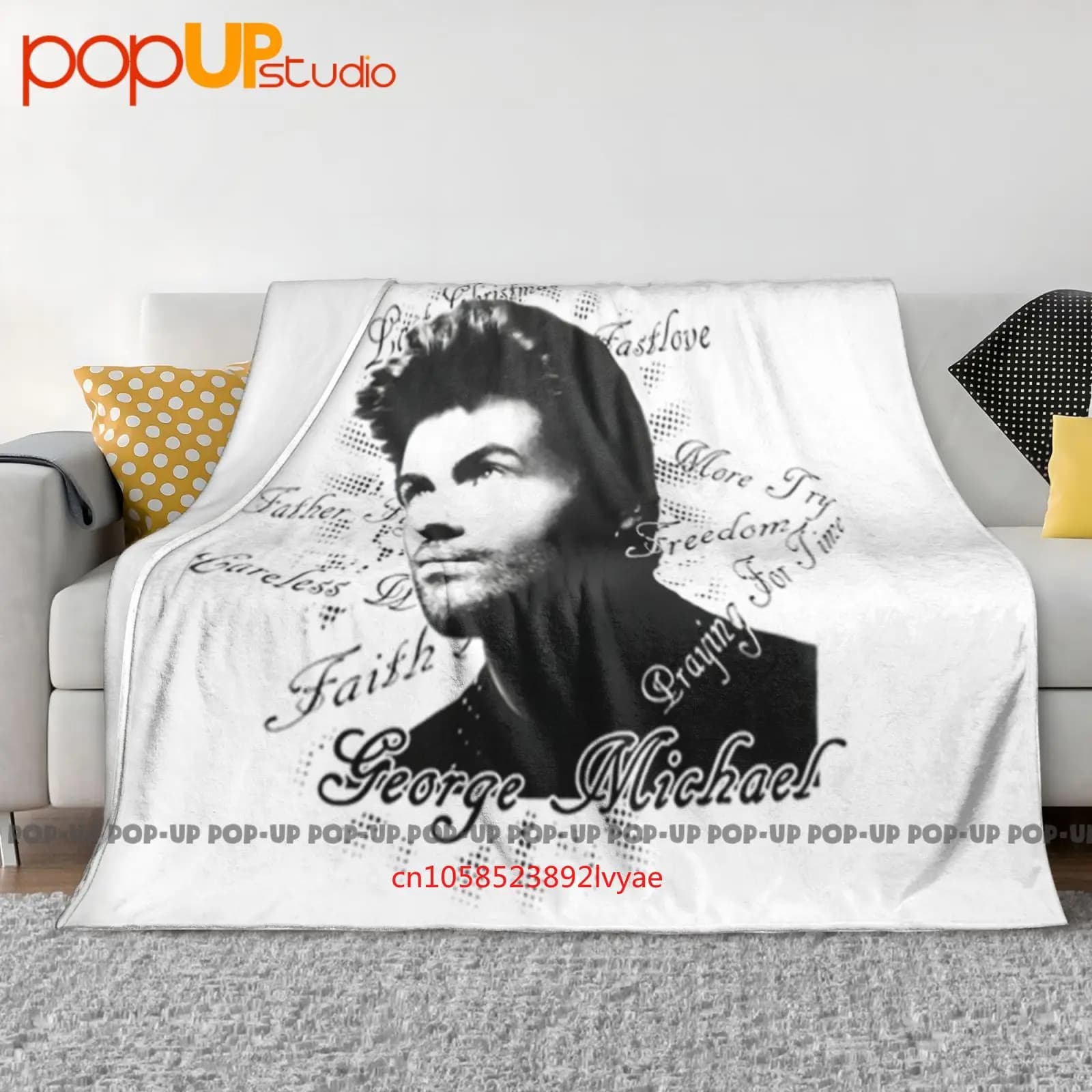 George Michael Songs Coperta ultra morbida trapunta invernale Copridivano Copriletto
