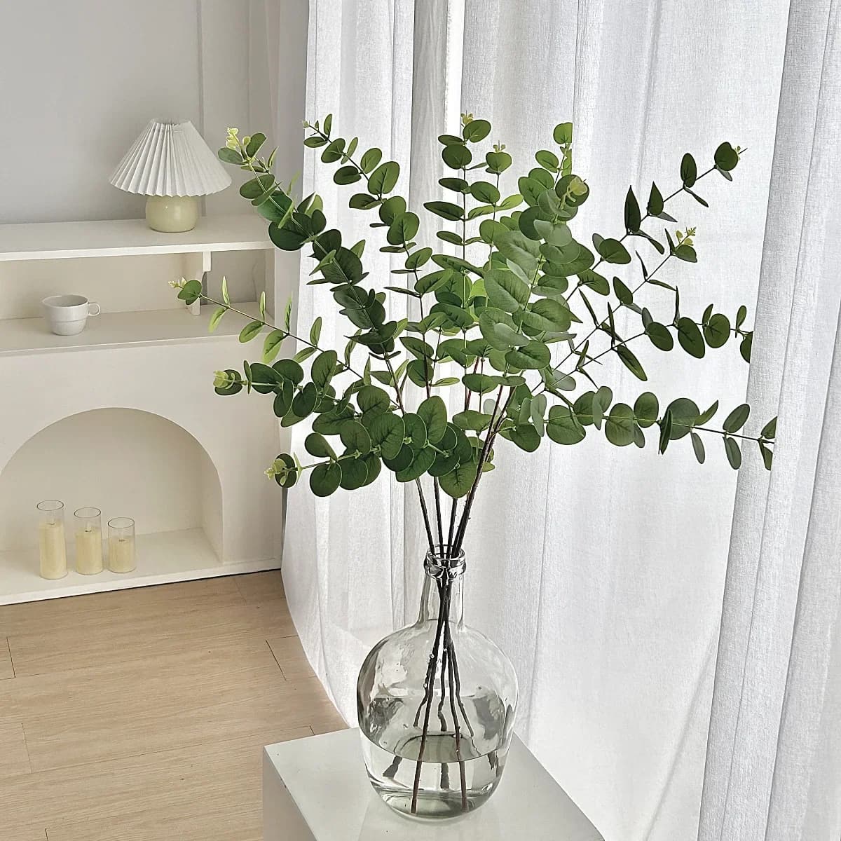 3D Print of 3 Tips Eucalyptus Leaves, Green Leaves for Floral Compositions, Wedding Decorations and Home, Artificial Flowers