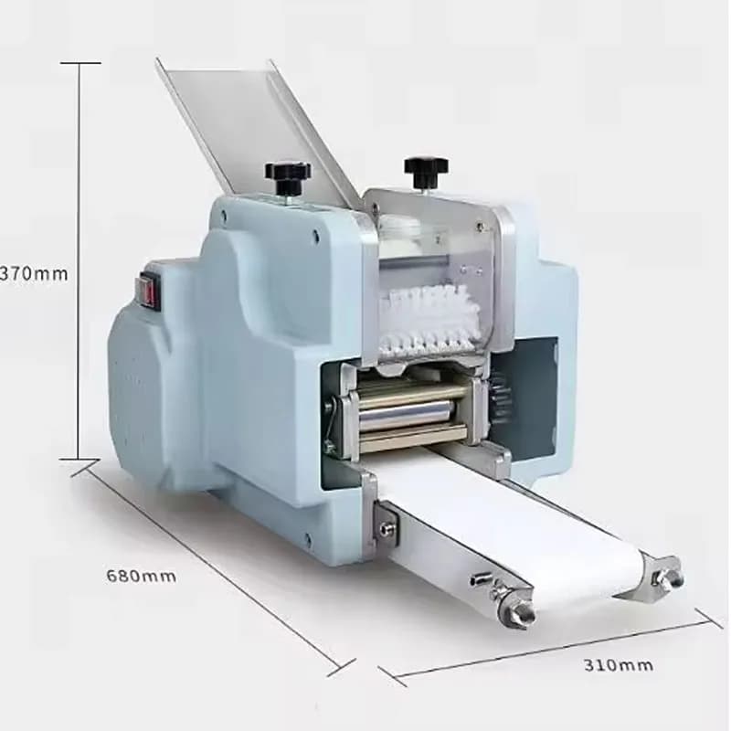 Macchina Elettrica per Sfoglie di Ravioli/Wonton 110V-220V - Piccola Macchina Commerciale per Pasta con Rullo e Sostituzione Rapida dello Stampo