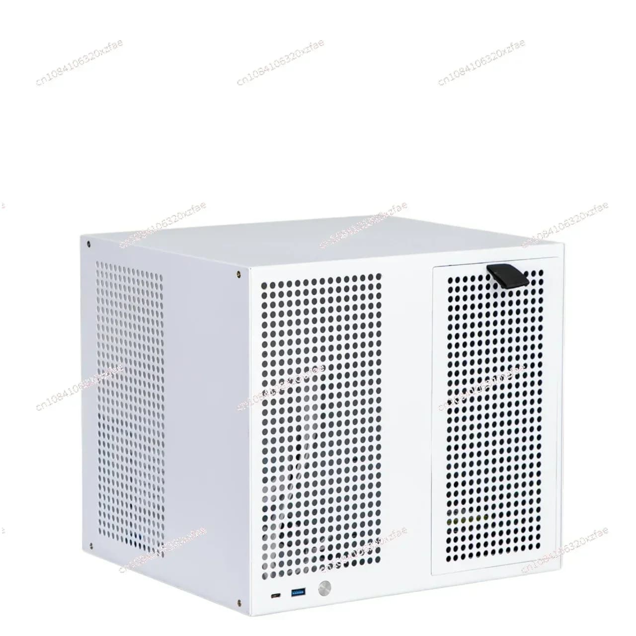 Chassis NAS a 8 alloggiamenti con alimentatore ATX sul tabellone posteriore Archiviazione PCIe AIO a tutta altezza MATX