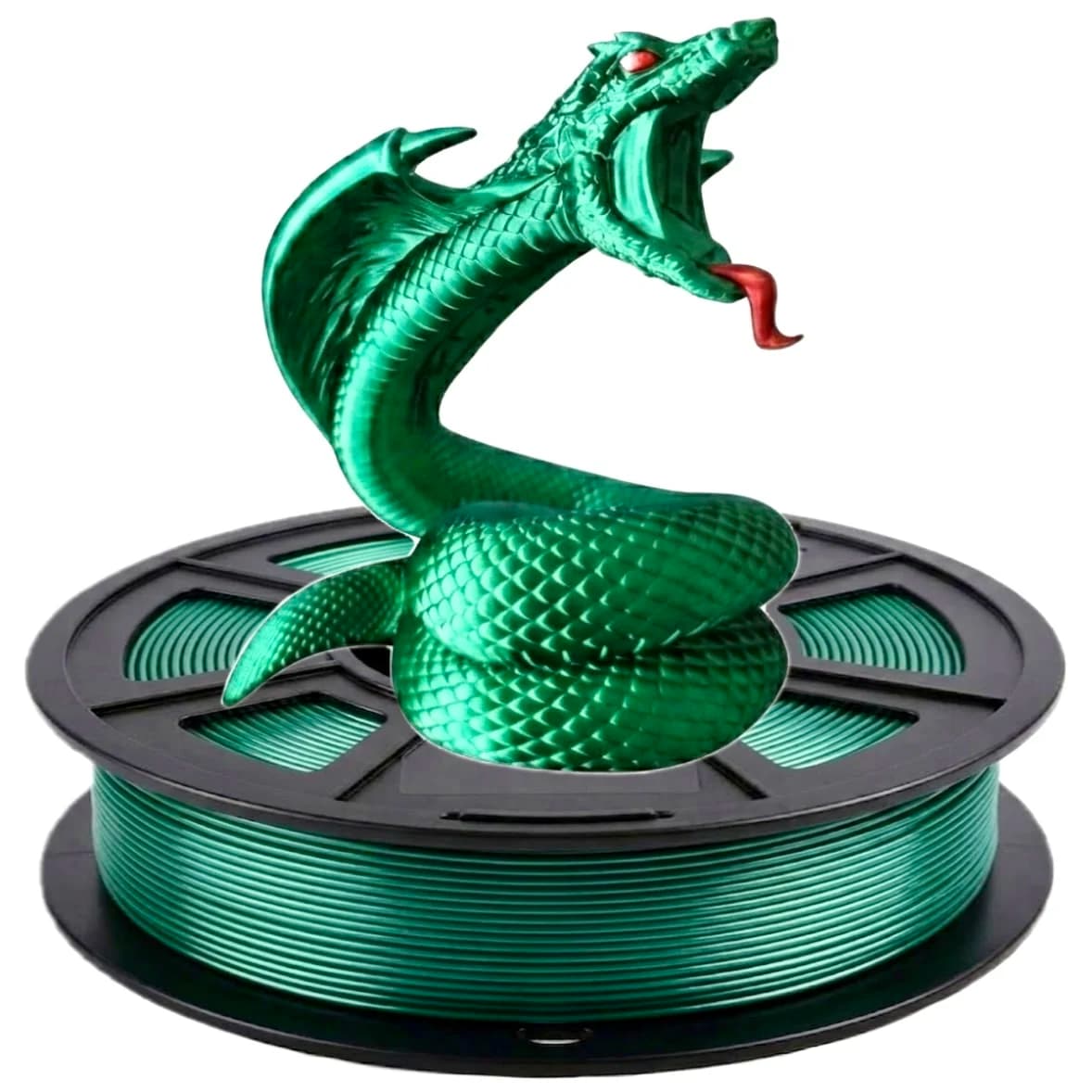 Silk PLA Filament 1.75mm, a 3D printing filament with a silk-like texture that enhances layer adhesion and delivers a stunning s
