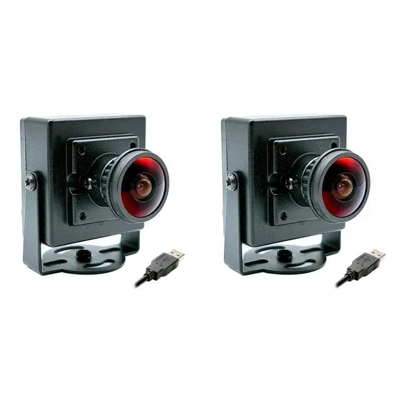QWE-2X 160 Degree Wide Angle 1.8Mm Fisheye 2K HD PC Webcam Plug & Play 30Fps 2560X1440 High Speed Video Live Computer Camera