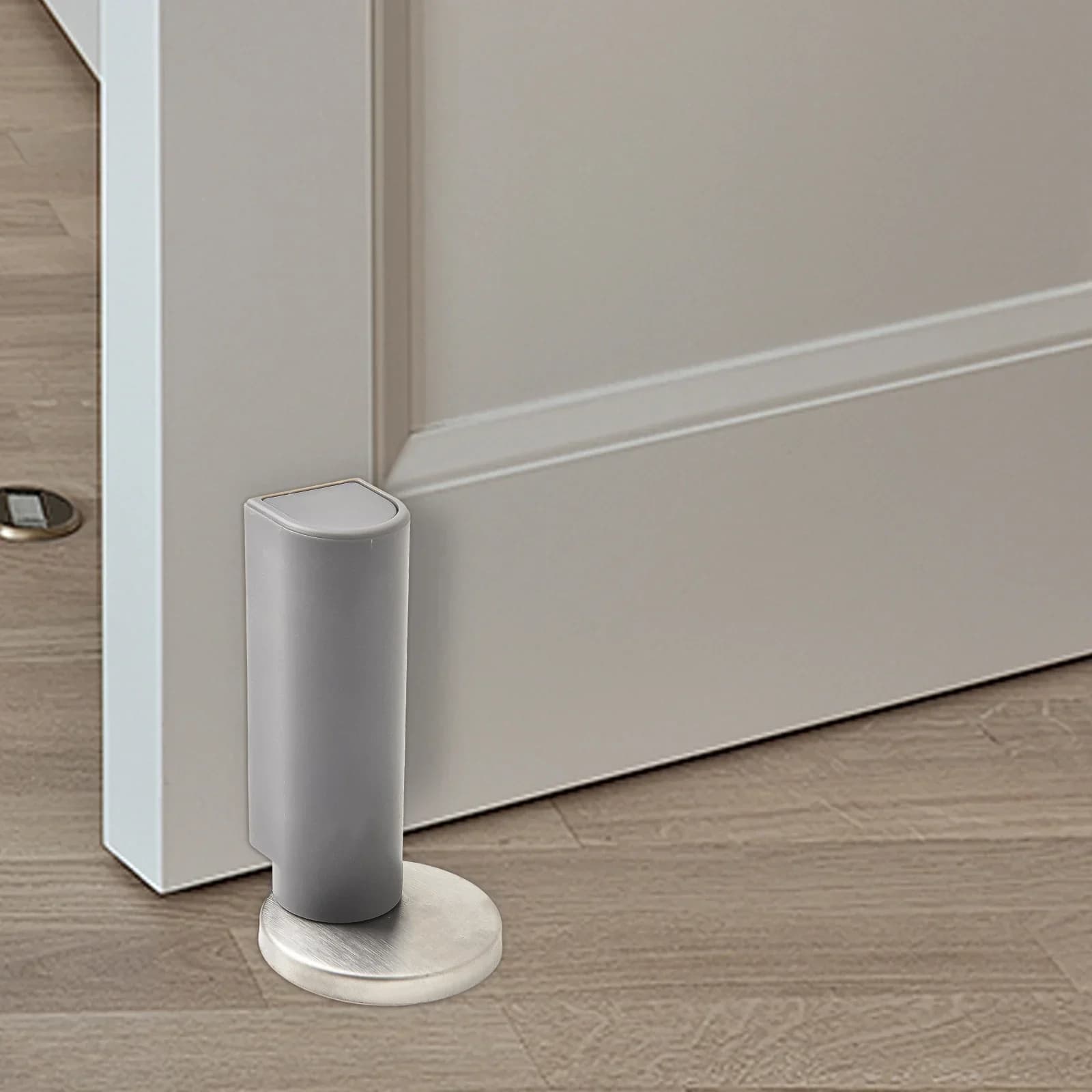 For Bathrooms For Bedrooms Magnetic Door Holder Stainless Steel Door Stopper Black White Gray Easy Installation
