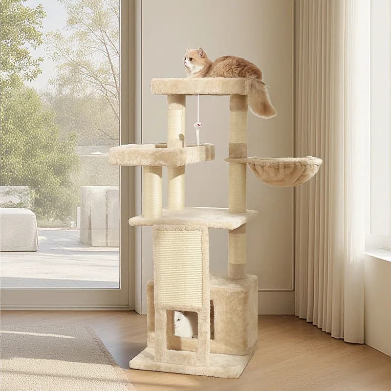 Cat climbing frame sisal plush integrated cat scratching post cat scratching post