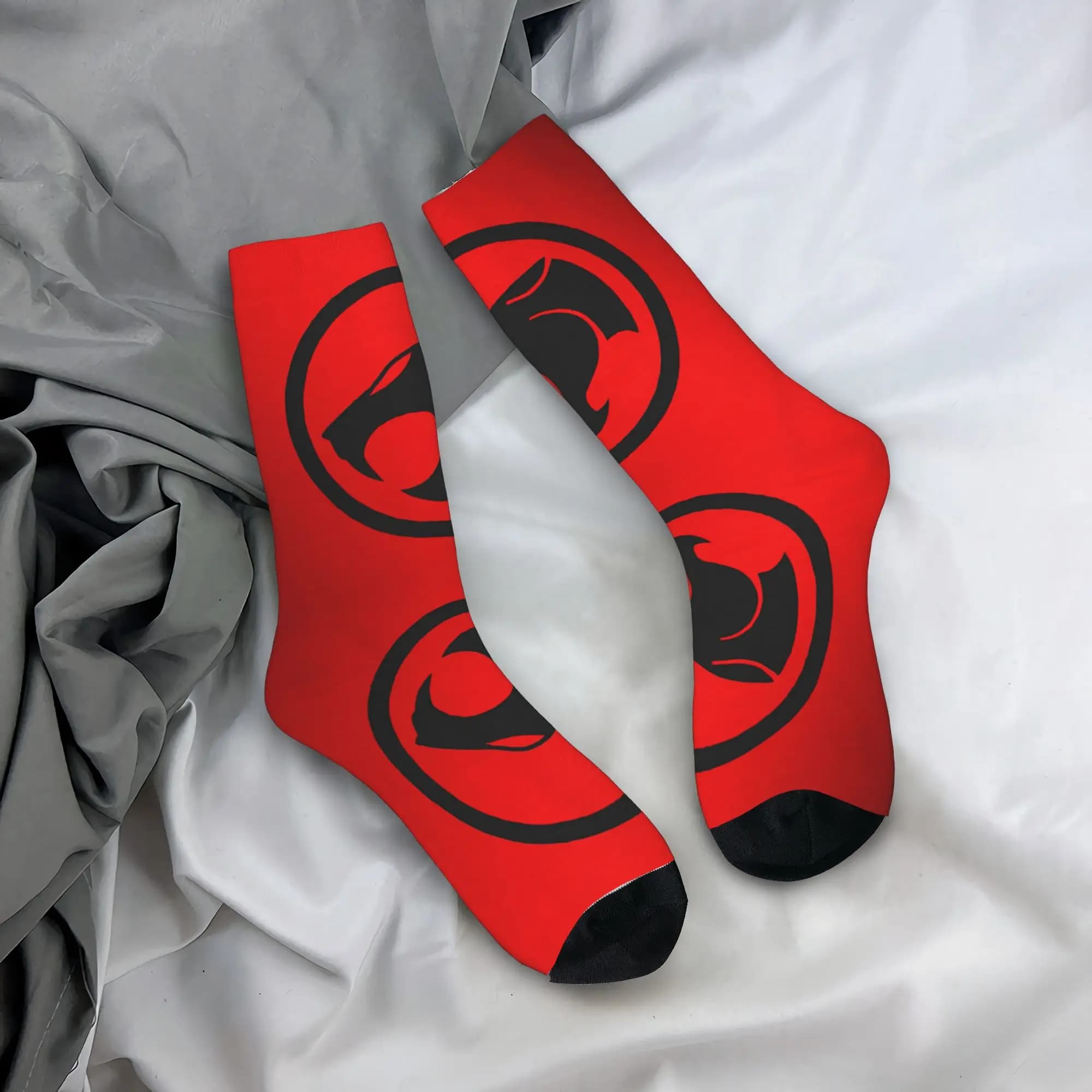 Calzini personalizzati da uomo Thundercats, calzini unisex comodi e caldi con stampa 3D, calzini a tema cartoni animati e anime.