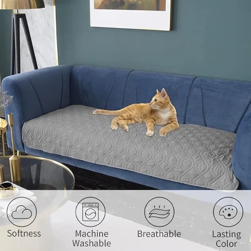 Non-slip essential pad for pets, 100% waterproof, dog bed mat for all seasons and sofa protection