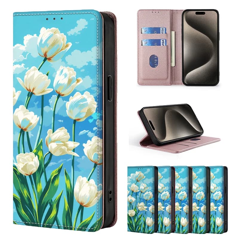Colored painting Phone Case for Xiaomi 10 13 11T 13T 12 Lite 12 12S 12T 12X Pro Ultra Flip Cover PU Leather Magnetic Wallet Bags