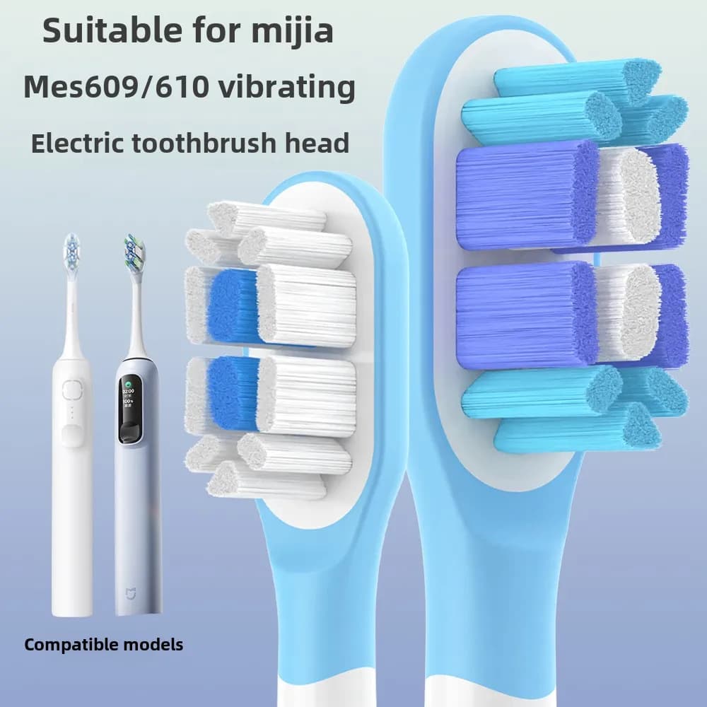 Heads suitable for 2024 NEW Mijia MES609/MES610 Electric toothbrush for sonic sweeping slow vibration brush Sonic toothbrush