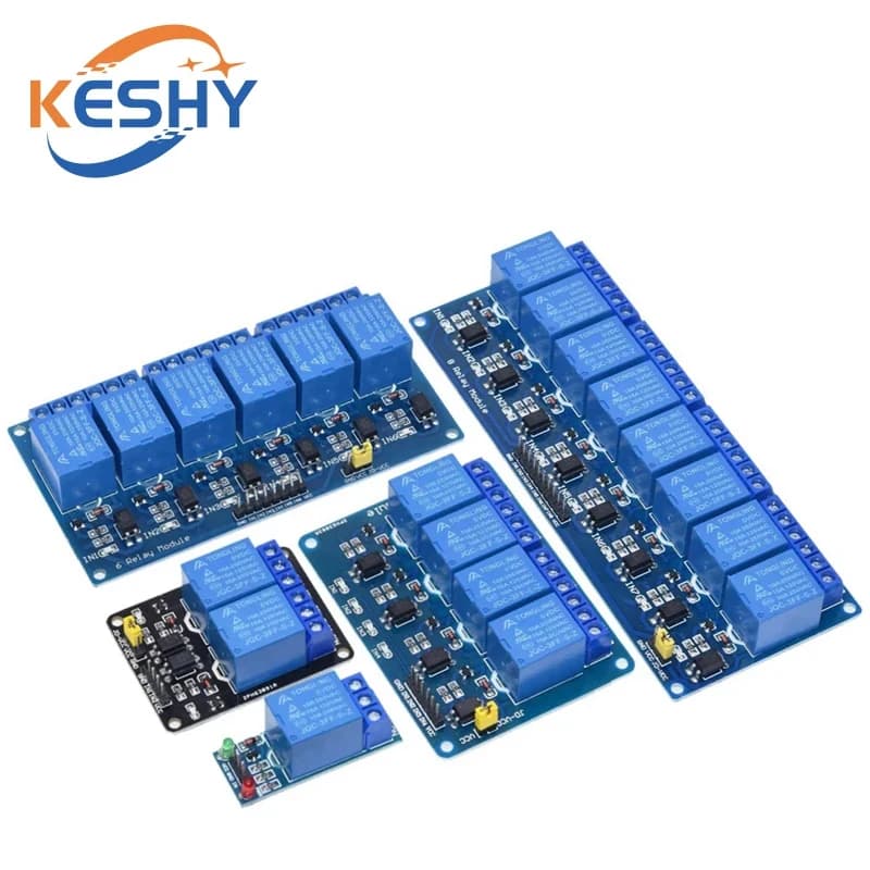 Relay module 5v 12v 1 2 4 6 8 ways for arduino 1 2 4 6 Relay module 8 channels with relay output optical mating available