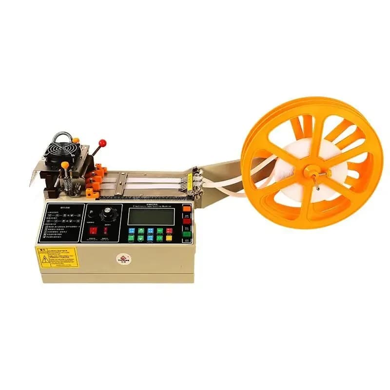 Automatic computer hot and cold tape cutting machine, zipper Velcro webbing thread, cuff rubber band cutting machine