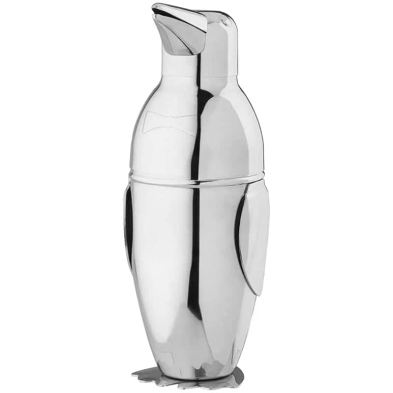 Shaker per Cocktail, Miscelatore per Bevande in Acciaio a Forma di Pinguino, Bottiglia per Vino, Accessori per Preparazione Cocktail