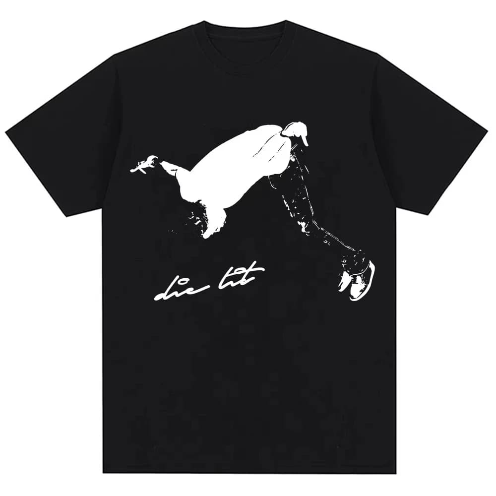T-Shirt Oversize in Cotone da Donna con Stampa 'I Am Music' di Playboi Carti, Stile Hip Hop Vintage e Punk