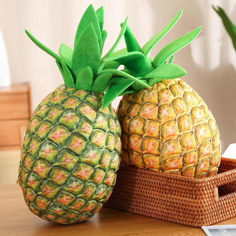Hot Fruit pineapple plush stuffed soft plant realistic pillow for sleeping pillow doll toys for kids girls home decoration