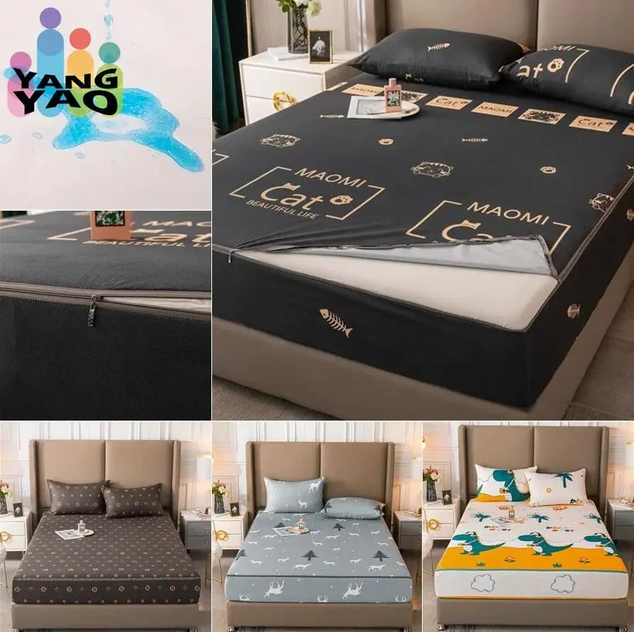 Protective sheet for six-sided mattress with zipper Waterproof sheets Dustproof sheet Single/Queen/King/Twin/Customized sheet