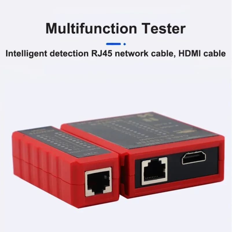 VIKEFON Multifunctional Ethernet Tester Compatible with HDMI Network Cable RJ45 Lan 8P8C POE Anti Burn RJ11 Phone Line Protection