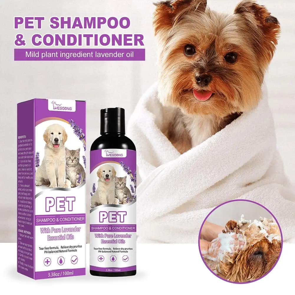 Shampoo per animali domestici, shampoo per cani e gatti, per capelli bianchi, profumato, decontaminante, shampoo per il bagno, deodorante e shampoo per animali domestici, per alleviare il prurito Bubbl B3E4