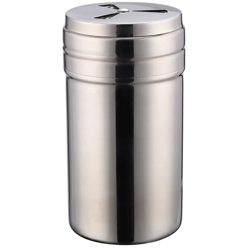 Set di Barattoli per Spezie in Acciaio Inox F2, Contenitori per Condimenti, Organizzatore da Cucina, Barattoli per Sale, Pepe, BBQ, Zucchero, Bottiglie per Aromi