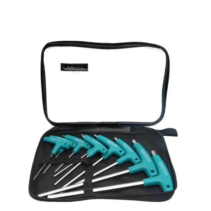 2025 6/9 pezzi Set di chiavi a brugola Kit di chiavi per dadi a vite esagonali Manico a T con custodia CR-V Strumenti di riparazione domestica forgiati