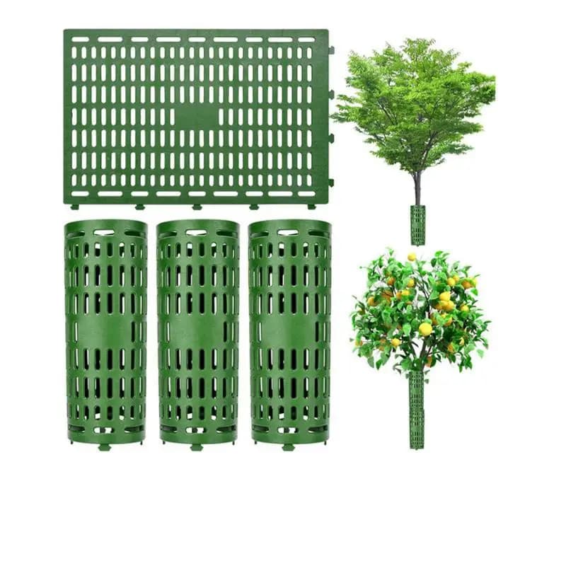 Tree Trunk Protector Resizable For Various Size Trees Or Plants Preventing Tree Bark Damage From Pruners Mowers And Rodents