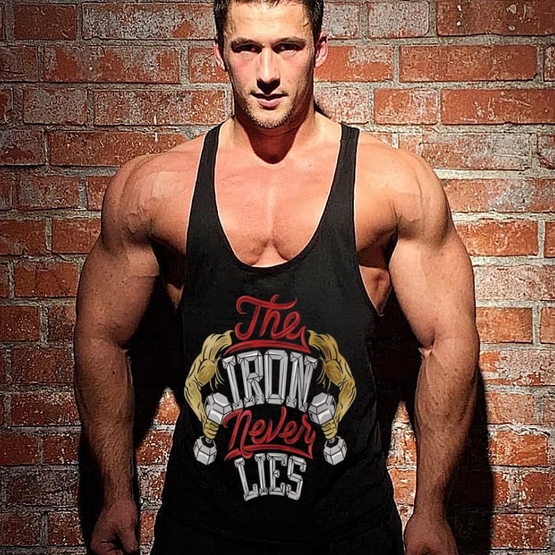 en's Canottiera da palestra senza maniche con grafica Muscle & Dumbbell - Canottiera per bodybuilding fitness, canottiera sportiva