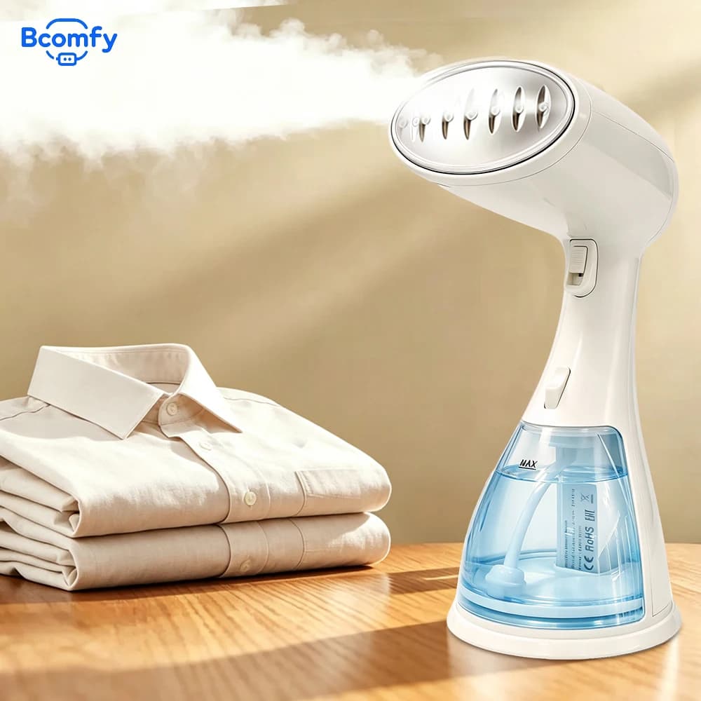 1500W Handheld Steam Hanging Iron 15 Seconds Fast Heat-up Portable Home Small Fabric Clothes Steamer with 300ml Water Tank