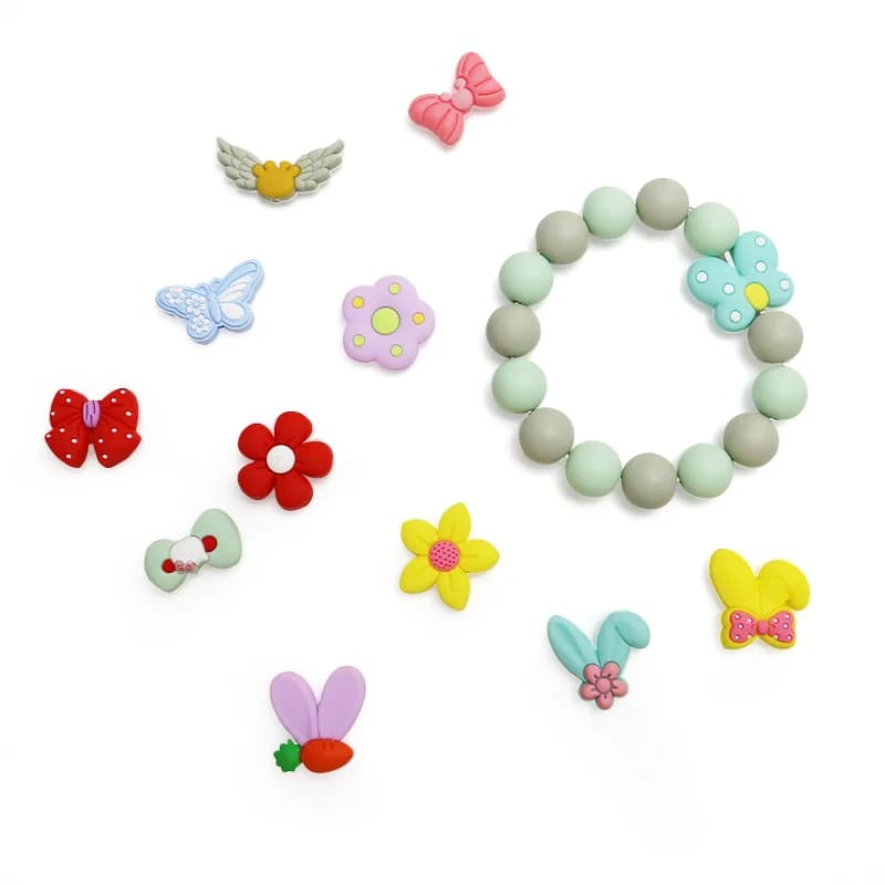 20pcs New Silicone Focal Beads Baby Teether Beads Teething Chew Toys DIY Pacifier Chain Jewelry Bracelet Pens Accessories