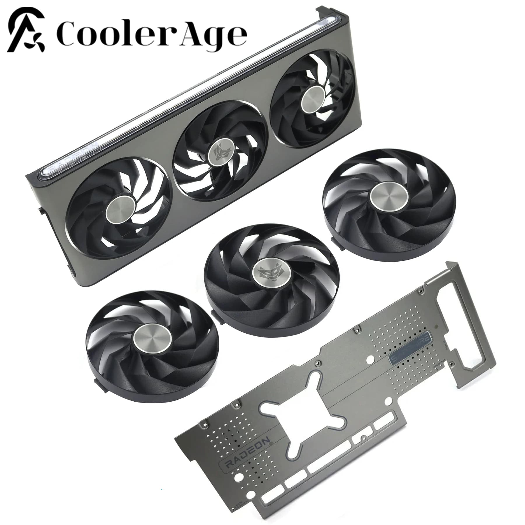 Per Sapphire NITRO + AMD Radeon RX 7800 XT 7900 GRE 7900 XTX Grafica 95MM FD10015M12D Ventola di ricambio per scheda video