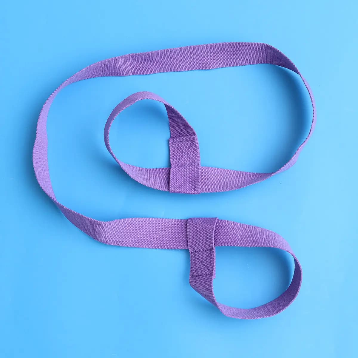Black Adjustable Strap for Yoga Mat 150x38cm, Premium Cotton Shoulder Strap for Carpet Transport, Free Hands, Prevents Rolling