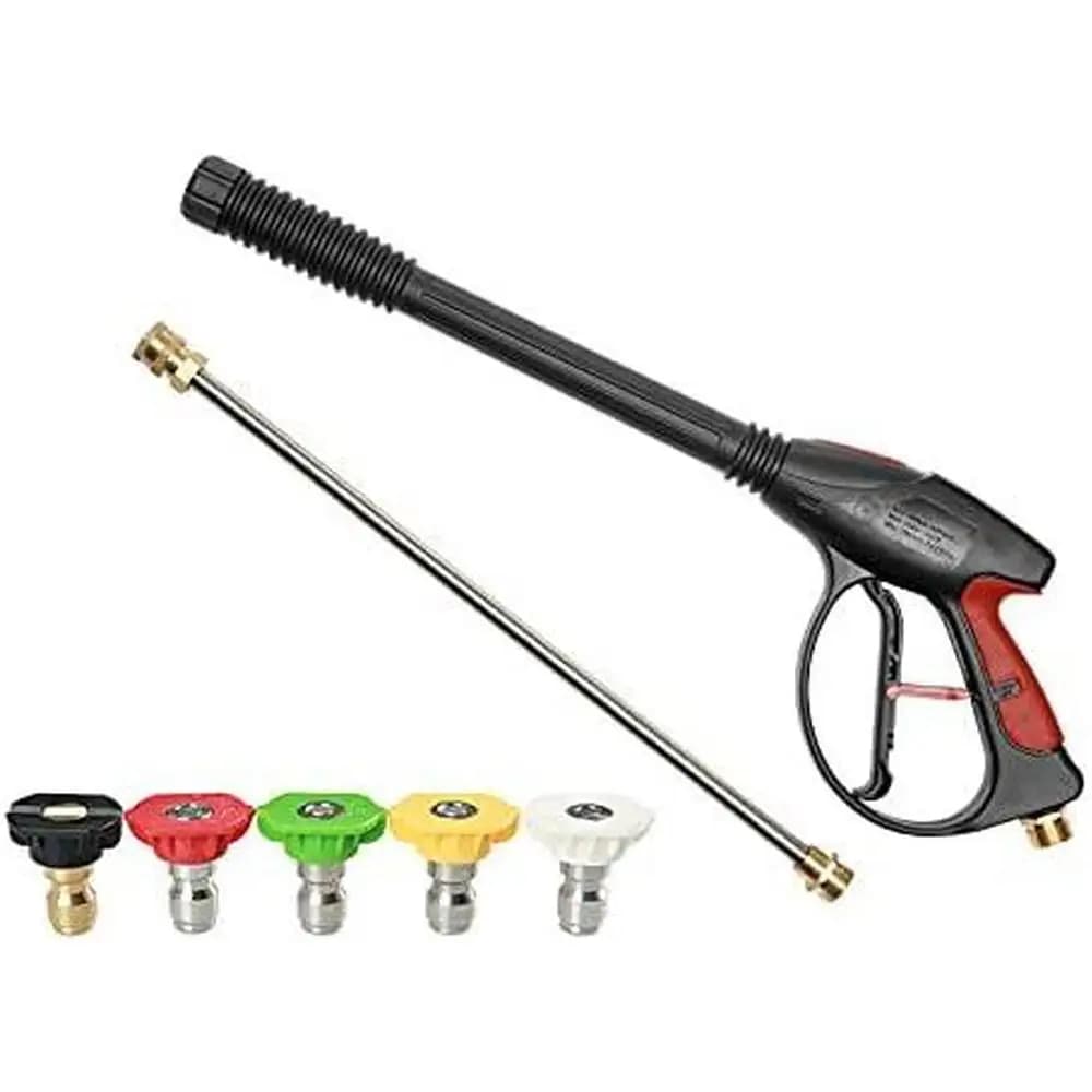 Heavy Duty Metal Garden Pipe Nozzle Sprayer for High Pressure Car Washing Water with Brass Head for Vehicle Cleaning, Irrigation of Lawn