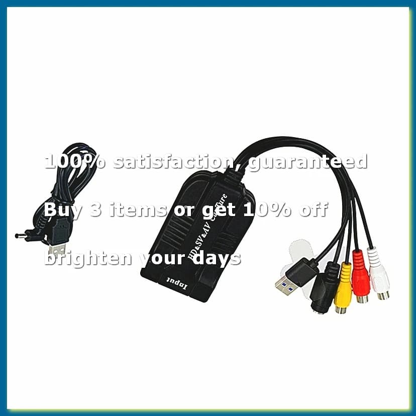 USB2.0 Video Capture Card for to Digital Converter HD/S-Video to USB Audio Video Record Capture Device