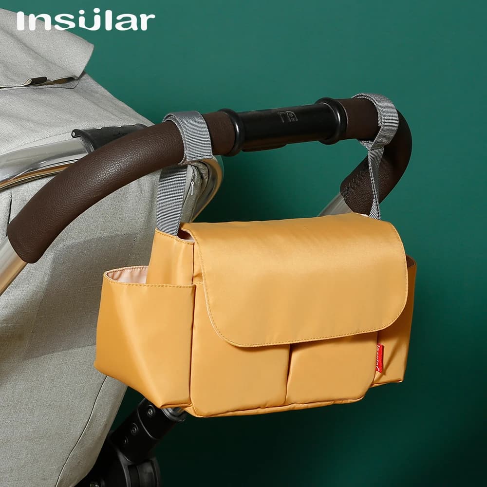 Simpatico organizer portabicchieri per passeggino Accessorio essenziale per carrozzina per passeggino - Borsa per biberon per carrozzina - Accessori per passeggino