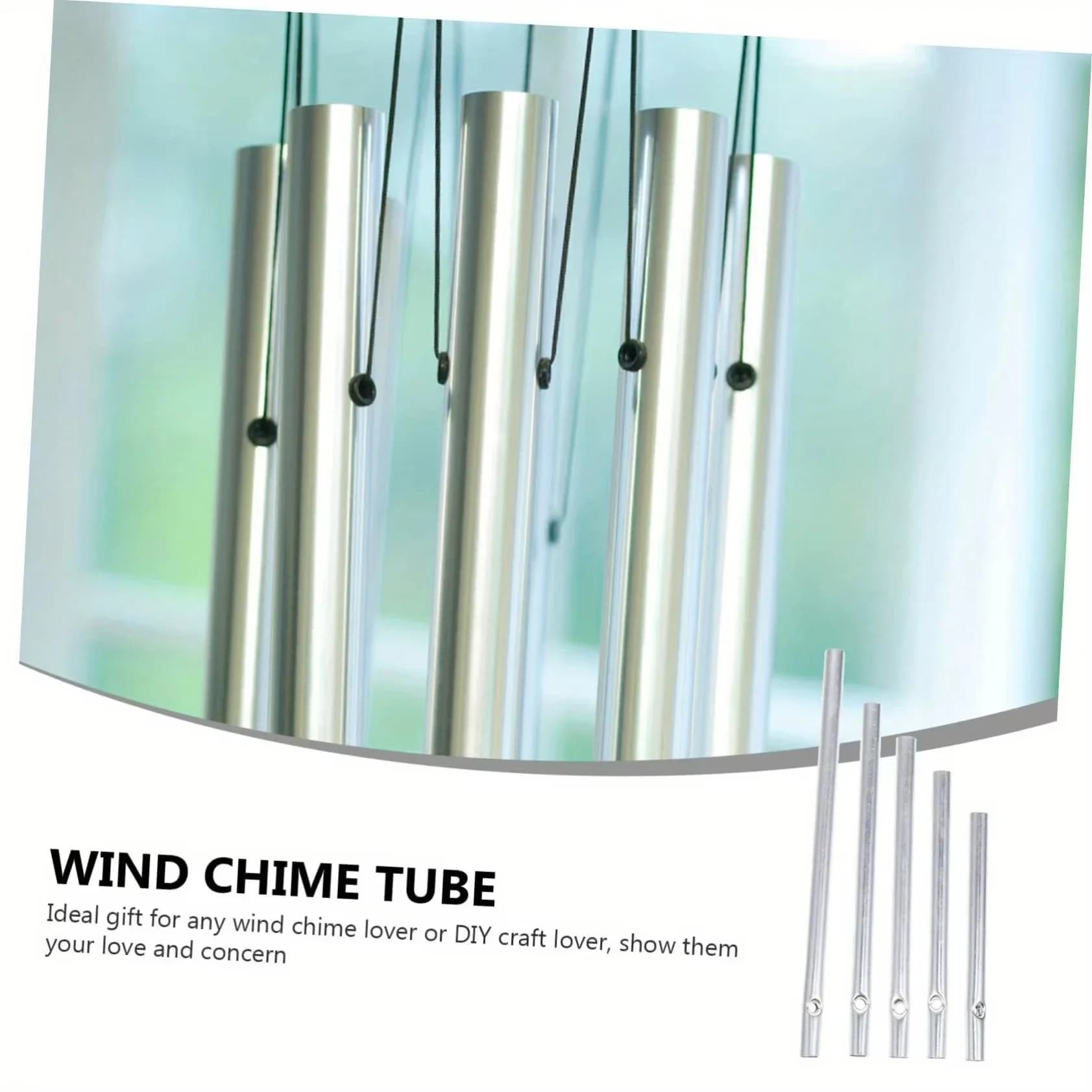 New Models 30Pcs DIY Wind Chime Kit, Metal Tube Parts for Home Patio Craft Making Accessories,Garden Outdoor Hanging Decoration