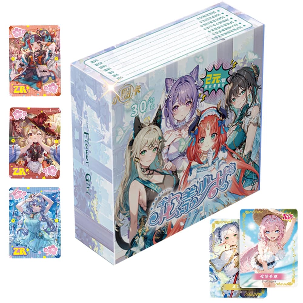 Original Flower Yang Girl Card For Child Goddess Story Fireworks Yuanqi Girl readation Limited Game Collection Card giocattoli per bambini