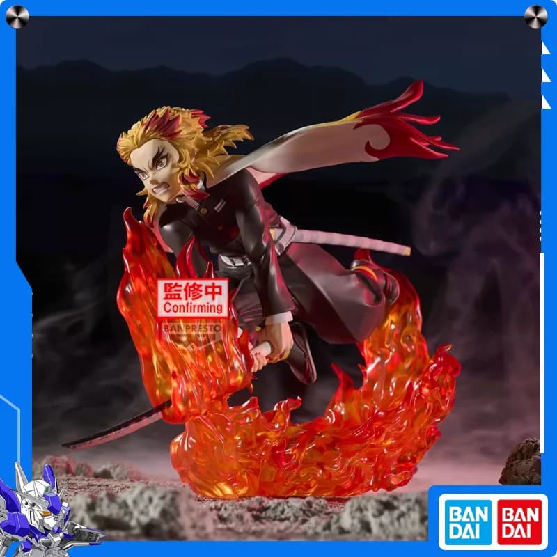 Bandai Action Figures Modello Demon Slayer Kyoujurou Anime Modello periferico Scultura Raccogliere ornamenti Ufficiale autentico
