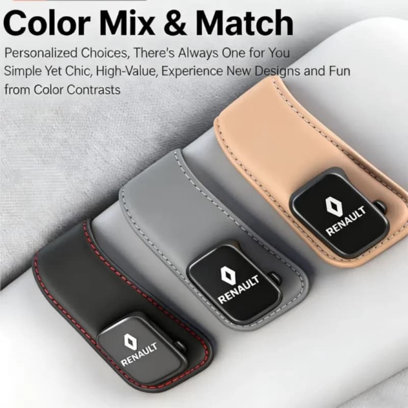 Car Sticker 1PCS Car Sunshade Eyeglass Clip Card Storage Brace Accessories For Renault Fluence Captur Megane Clio Kadjar Talisma