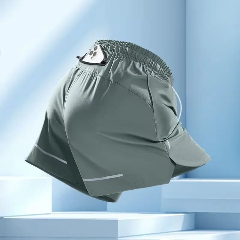 Men's racing shorts, suitable for mobile phones, sports marathons, professional cycling pants for fitness