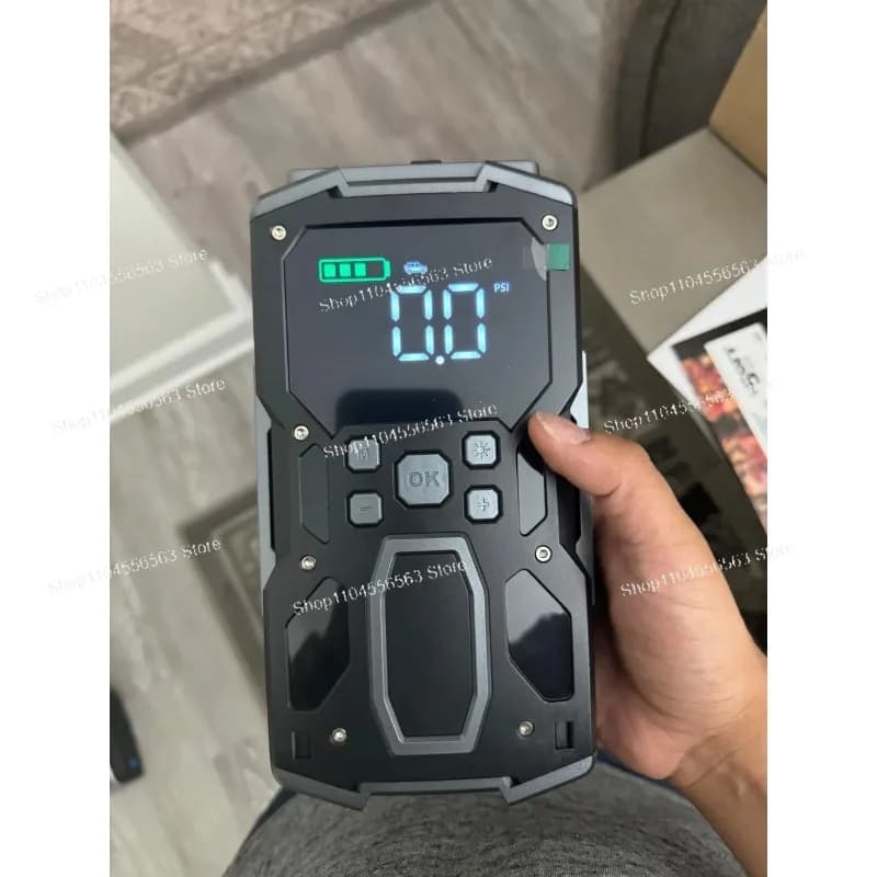Avviatore d'Emergenza Portatile 4000A 12V per Auto con Compressore d'Aria - Booster per Veicoli 12V e Power Bank Multifunzione