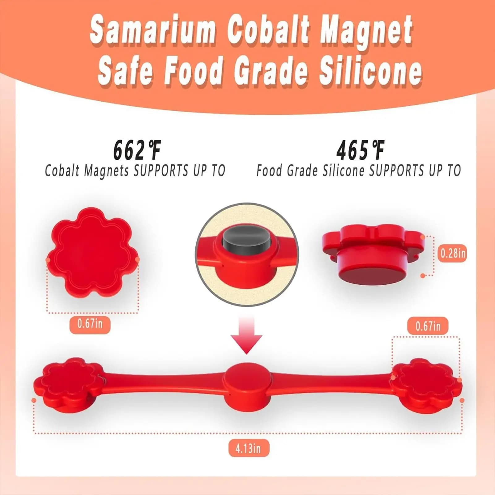 Air Frying Magnets Silicone Fibbies 12 Pieces Heat Resistant Lining Magnets Burn Prevention Housing block for apartment