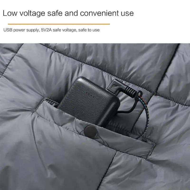 QX2E Scialle Riscaldante Elettrico USB Zone Calde Scialle Riscaldante Elettrico Veloce Scialle Riscaldante Indossabile