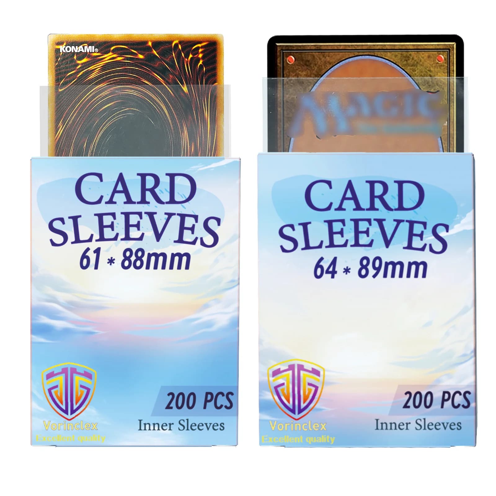 200 buste per carte interne, carte da gioco MTG/YGO perfette, carte sportive, carte da calcio, buste per carte interne sono fluide e resistenti