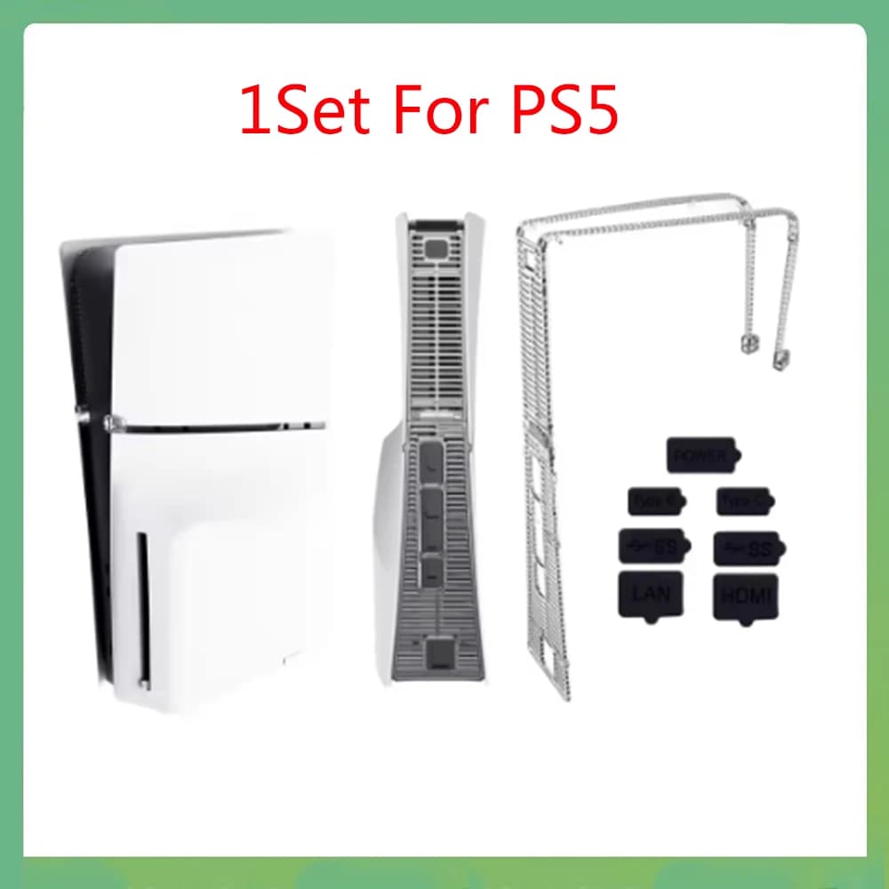 1 set Per PS5 Sottile Set di tappi antipolvere in silicone Interfaccia USB HDM Copertura antipolvere per Playstation 5 Kit custodia protettiva sottile con tappo