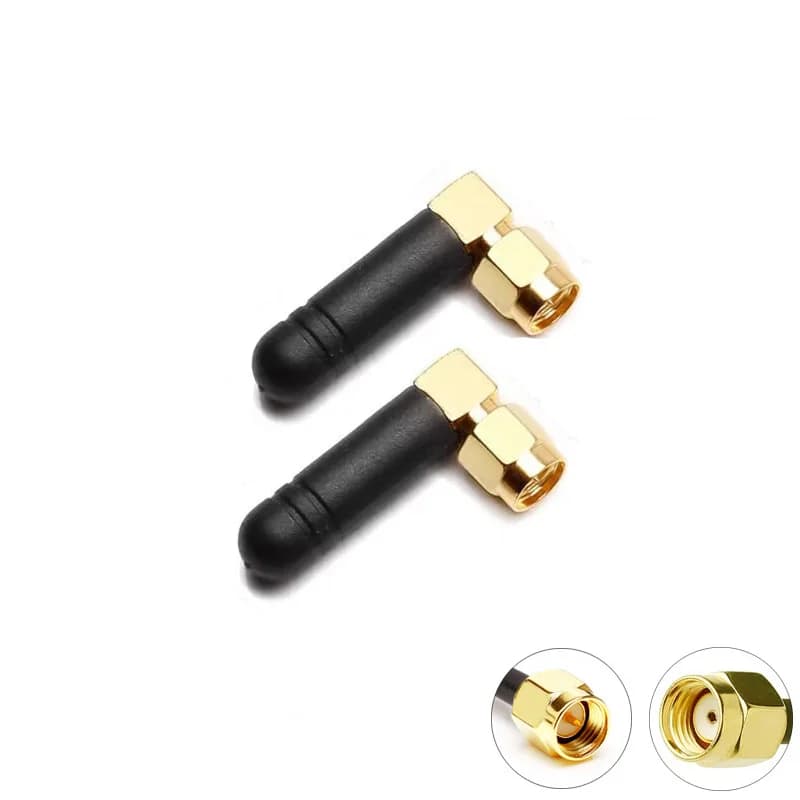 2PCS 2.4G Mini Antenna WiFi 2dBi SMA Connettore Maschio per Scheda Madre Modem Adattatore USB AP Client FPV Trasmettitore Extender