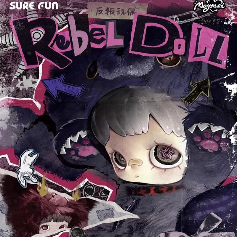 Maymei Rebel Doll 400% Serie Big Doll Trendy Blind Box Bambola Carina Serie Zaino Scatola Regalo Misteriosa Regali a Sorpresa per Ragazze