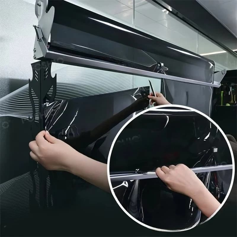 Car Window Film Roll Cutter Tool Wrapping Vinyl Paper Roll Holder And Cutter