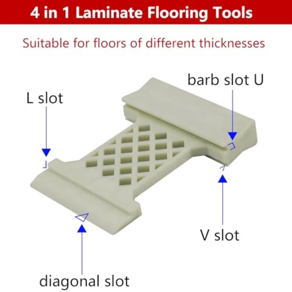 Strumento multifunzionale per blocchi di maschiatura in nylon per un efficiente blocco di maschiatura per l'installazione di pavimenti in laminato, vinile e legno