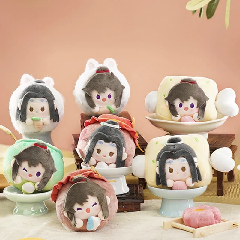 Ufficiale originale Anime Mo dao zu shi Lan Zhan Wei wuxian Comic farcito Plushie peluche bambola portachiavi giocattolo