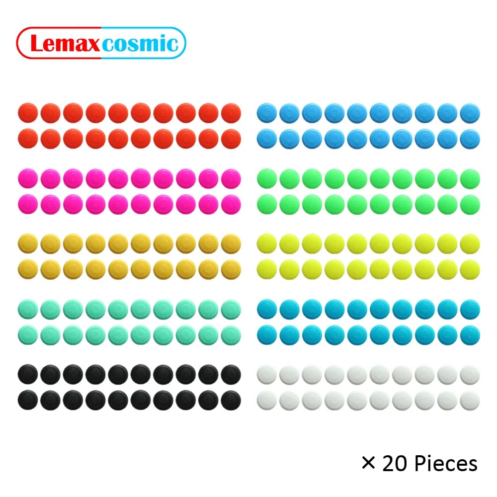 20 Pezzi Copri Joystick in Silicone, Protezioni per Levetta in Gomma Siliconica per Nintendo Switch Lite OLED Joy-con Joycon NS