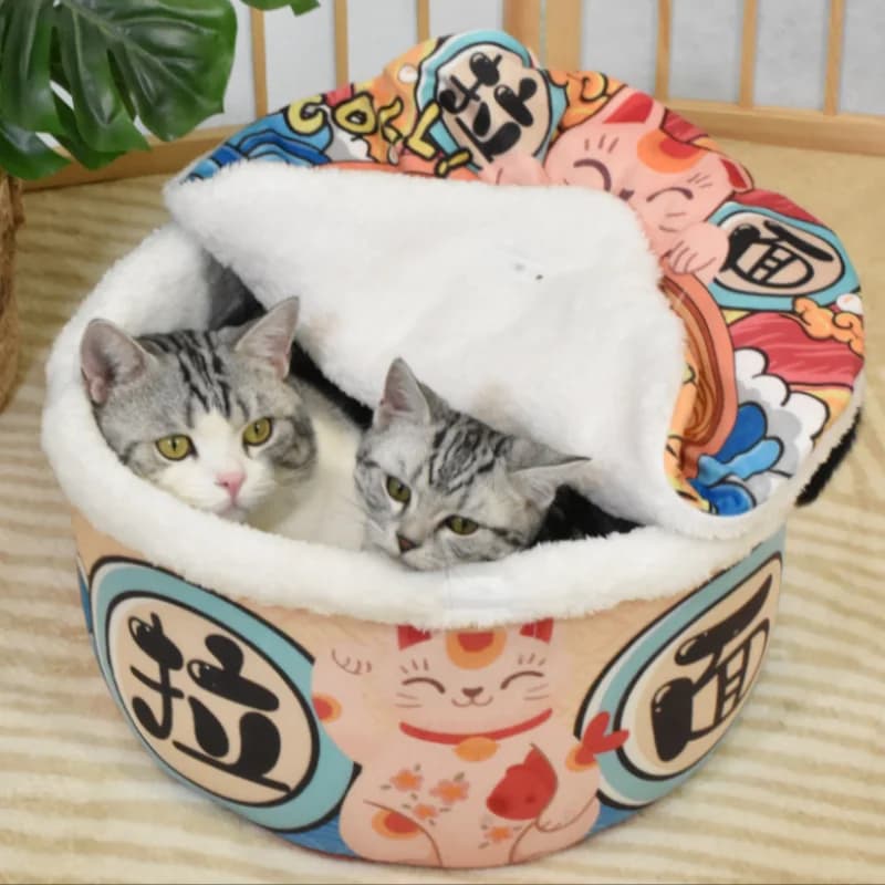 Cuccia per gatti per cani da compagnia Cuccia per noodle istantanei super grande Nido per cani caldo per gatti Letti Cuscino Tazza Nido accogliente