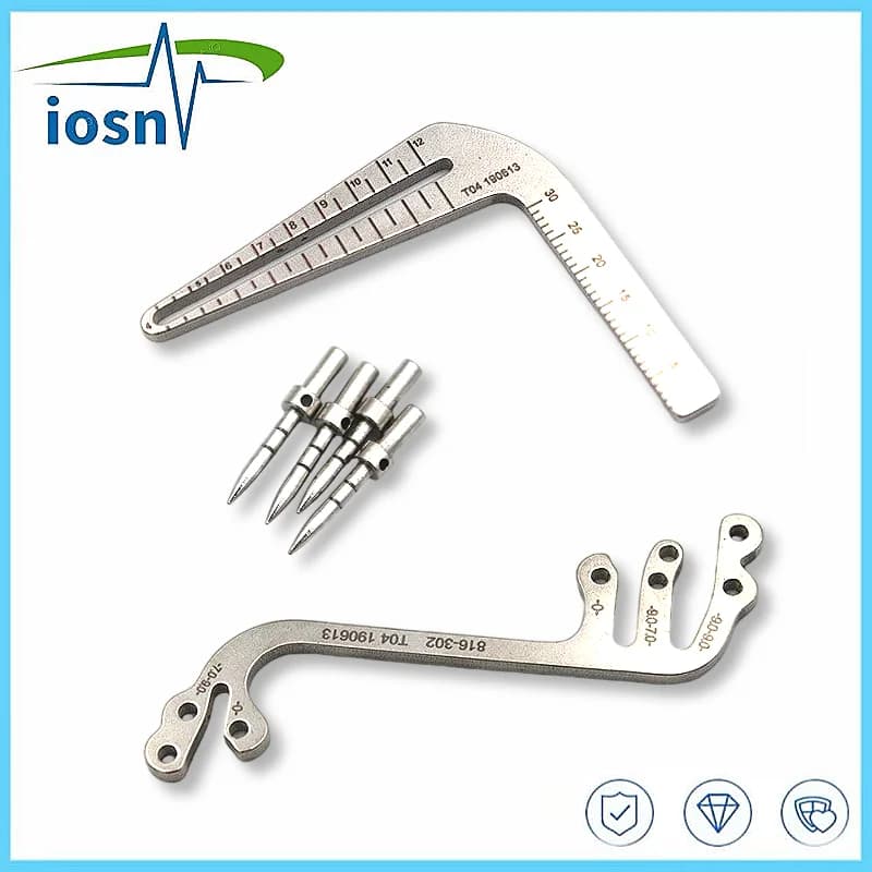 Dental Implant Guide Set Positioning Guide Drilling Ruler Angle Ruler Oral Planting Locator Dentist Tools