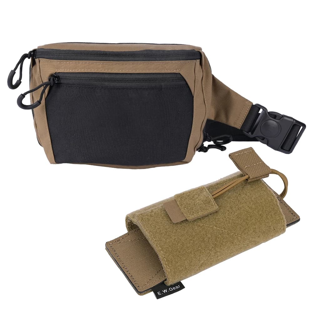 CCW Concealed Carry Fanny Pack with Universal Gun Holster Tactical Waist Bag Crossbody Bag for Sports Workout Travel Running